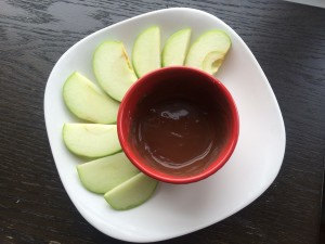 apple with PB2 sauce