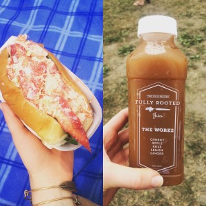 NFF Lobster Roll and Juice