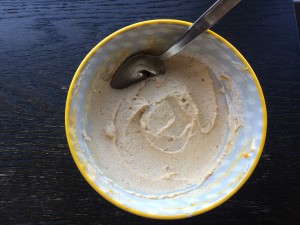 Greek yogurt with coconut flour and PB2