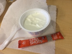 yogurt and chia shot