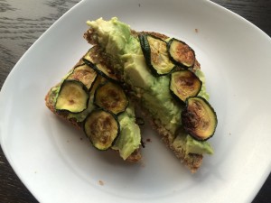 avocado zucchini toast