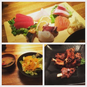 Tawara sashimi lunch