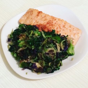 salmon and cruciferous veggies