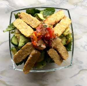 tempeh salsa salad