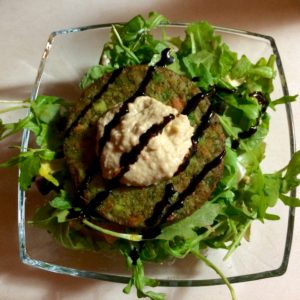 veggie burger salad
