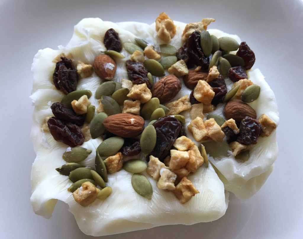 IMG 0791 1024x807 - 4-Ingredient Frozen Yogurt Trail Mix Breakfast Bar