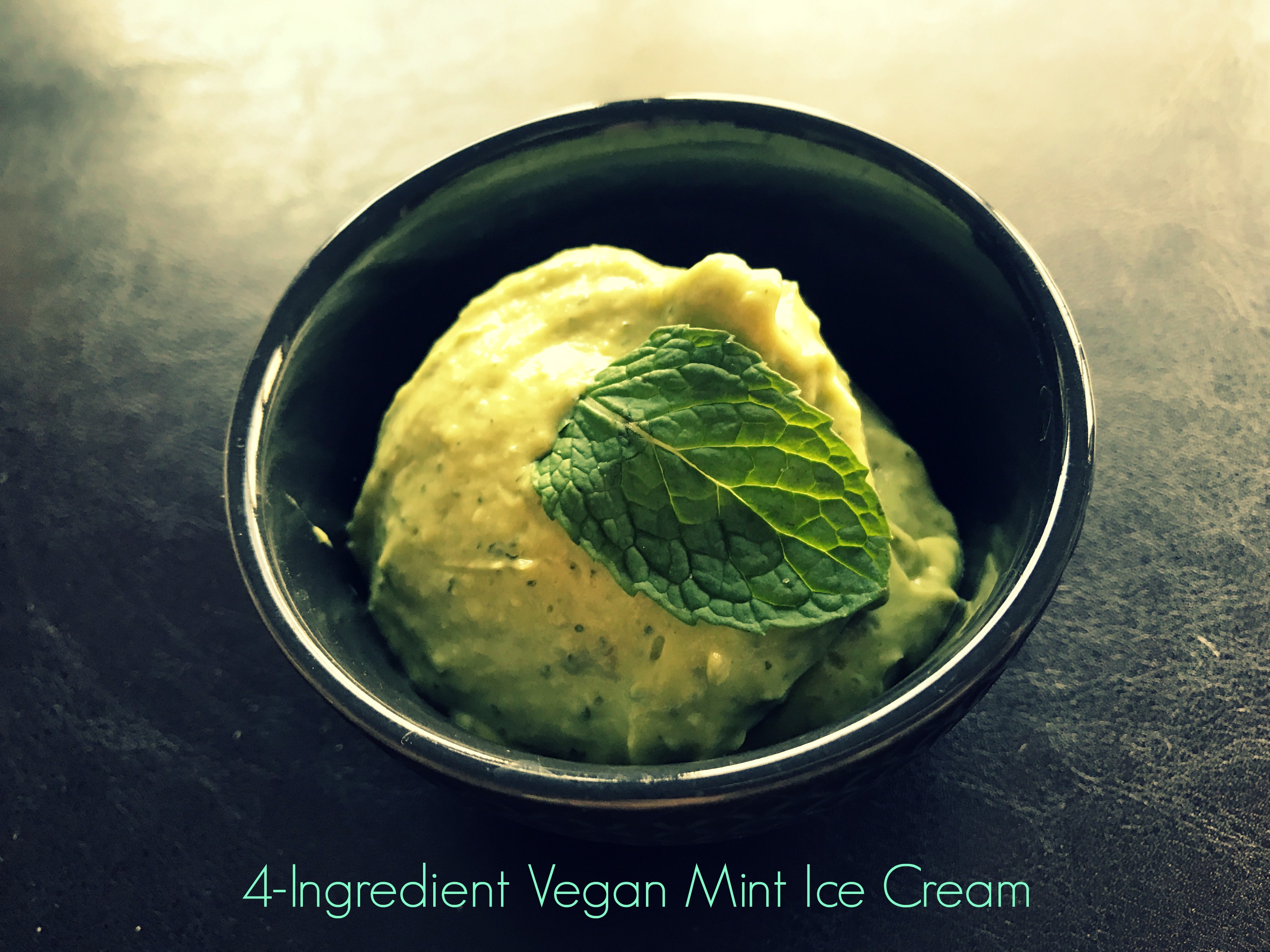 4-Ingredient Mint Ice Cream (vegan)