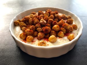 Hummus Yogurt Dip with Crispy Chickpeas
