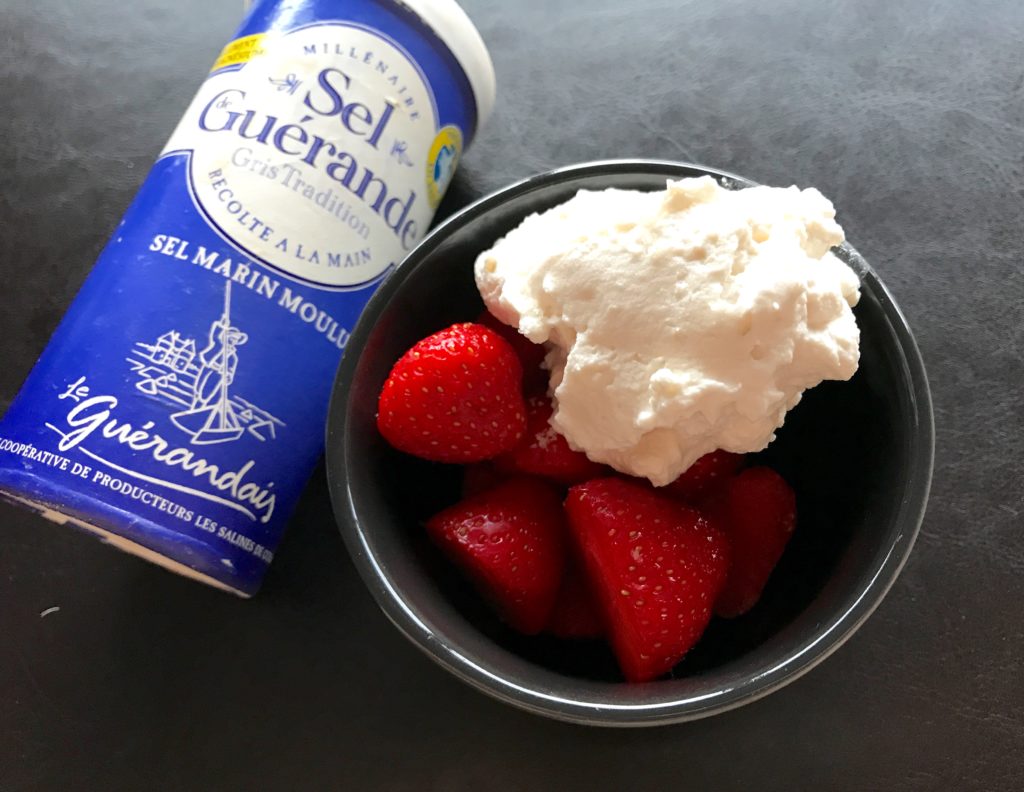 Berries with Salted Whipped Cream