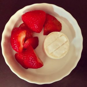 strawberries with brie