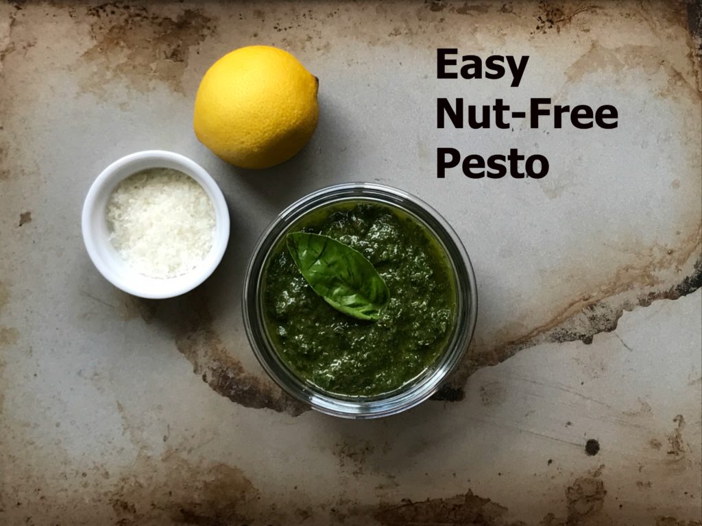 NutFreePestoFeature 1024x768 - Easy Nut-Free Basil Pesto