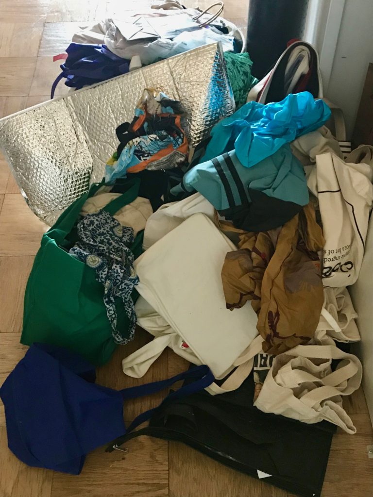 Pile of Tote Bags