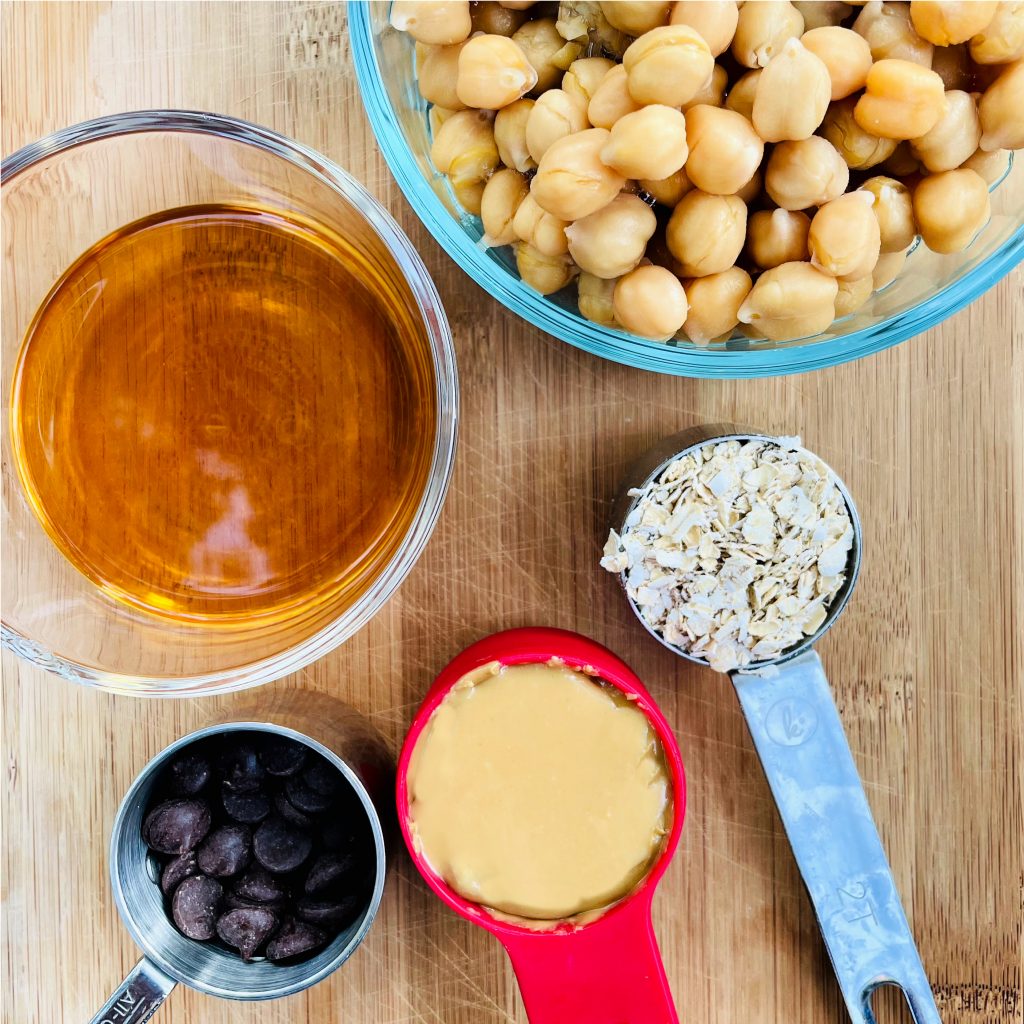 Chickpea Cookie Dough Ingredients